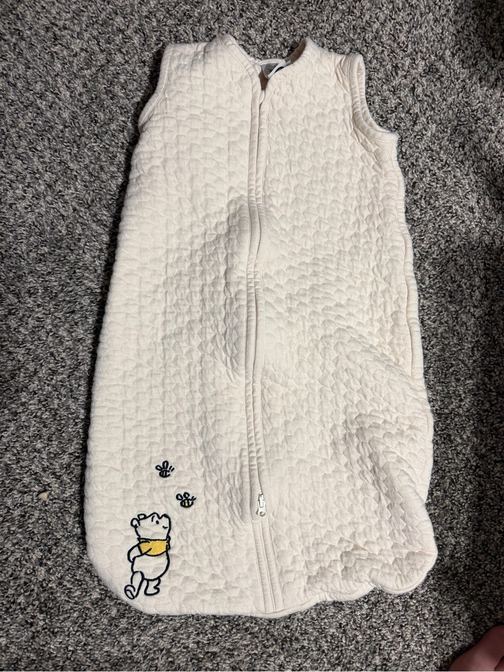 Disney Hanna Andersson Winnie the Pooh Cream Quilted Baby Sleep Sack